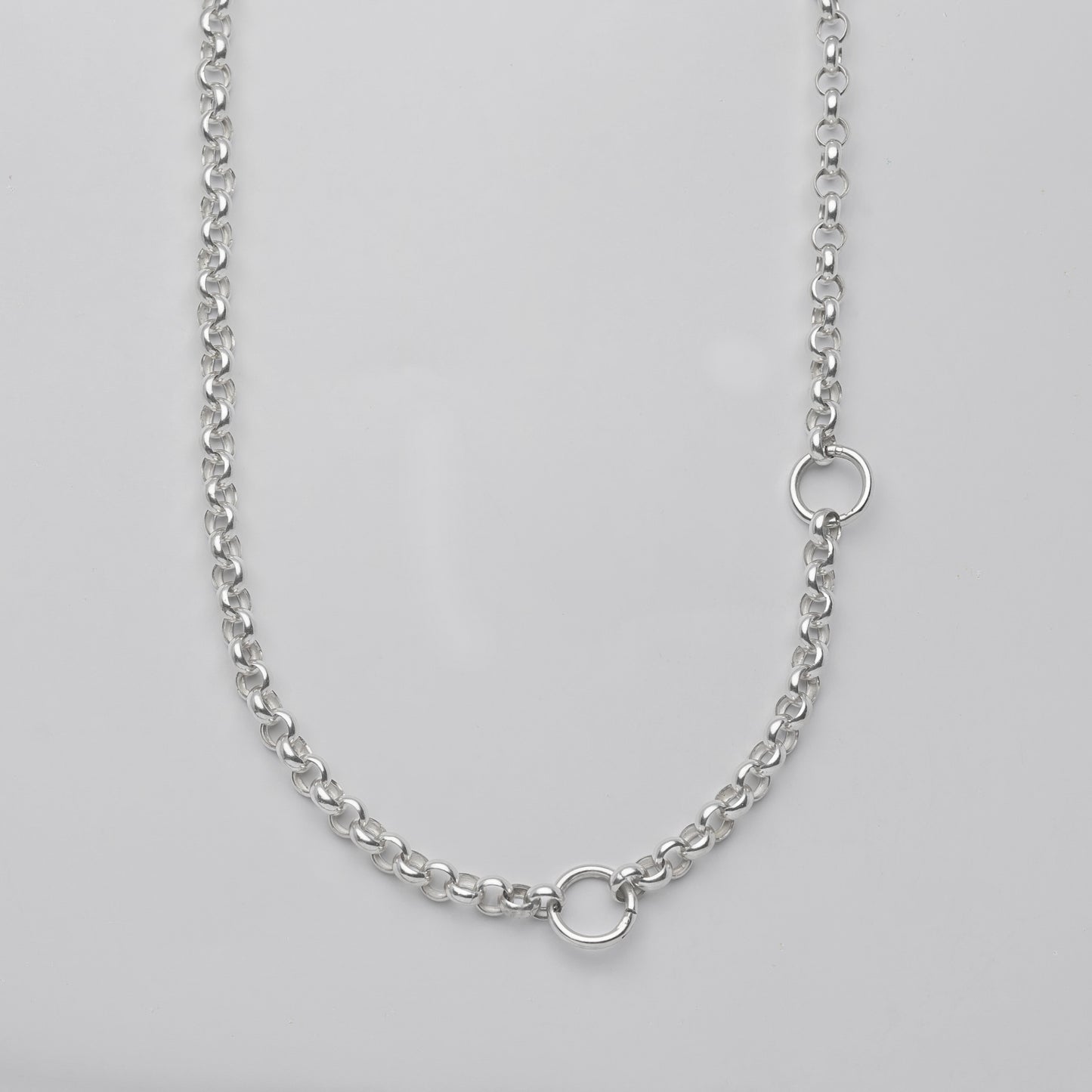 Collar largo regulable plata delrosario