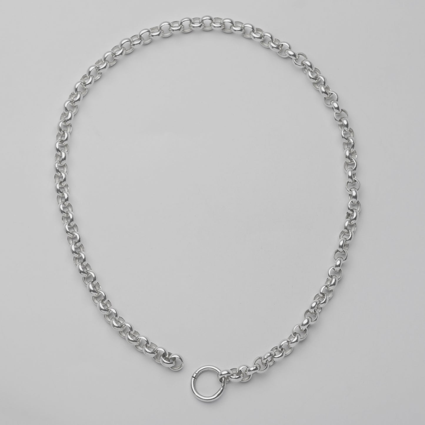 Collar largo regulable plata delrosario